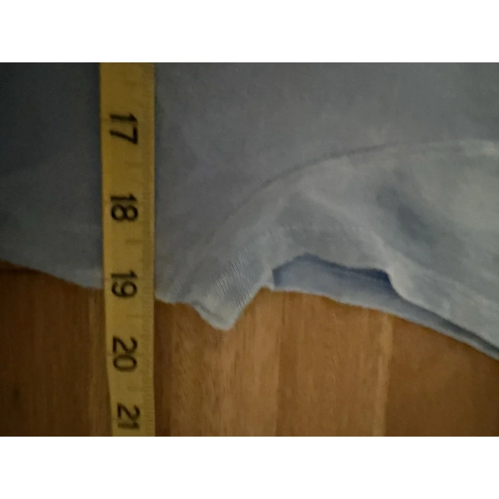 Arula Blue Cropped Tee Shirt Women's Size 0X –‎ 100% Cotton - Picture 7 of 8